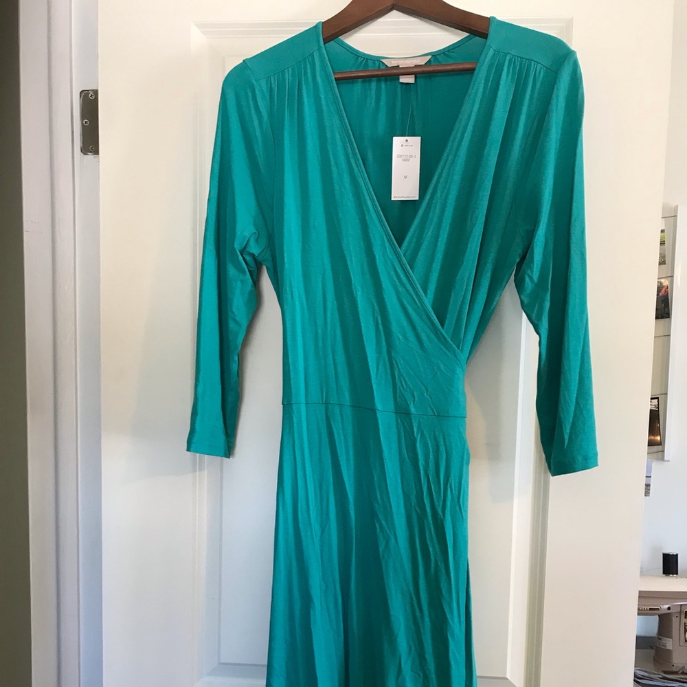 Banana republic medium teal dress new with tags